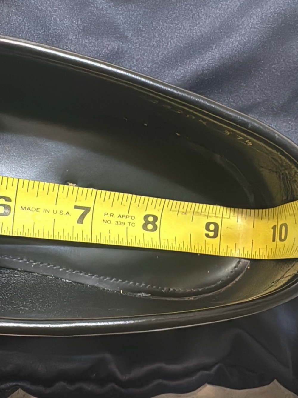 Prada Black Leather Penny Loafers with Gold Logo Hardware - Picture 12 of 12